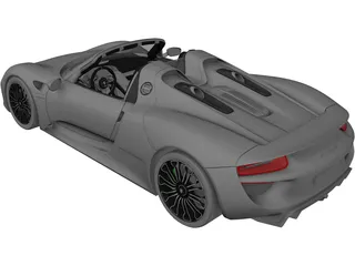 Porsche 918 Spyder (2014) 3D Model