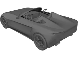 Alfa Romeo 2uettottanta Concept (2010) 3D Model