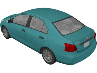 Toyota Yaris Sedan 3D Model