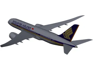 Boeing 787-800 Singapore Airlines 3D Model