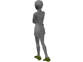 Japanese Girl 3D Model