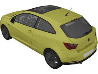 Seat Ibiza (2012) 3D Model