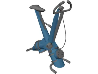 Gym Exercise Bike 3D Model