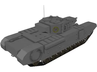 Churchill Mk IV 3D Model