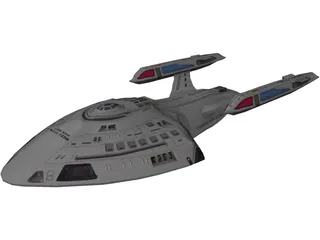 Nova Class Starship 3D Model