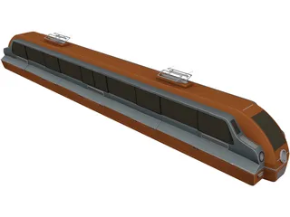 Train Futuristic 3D Model