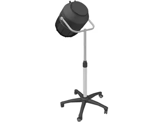 Salon Hairdryer 3D Model