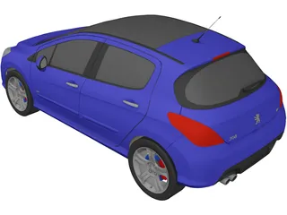 Peugeot 308 GTI 3D Model