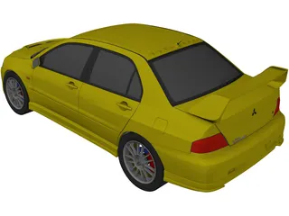 Mitsubishi Lancer Evo 8 3D Model