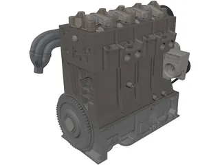 Citroen/Peugeot Engine 3D Model