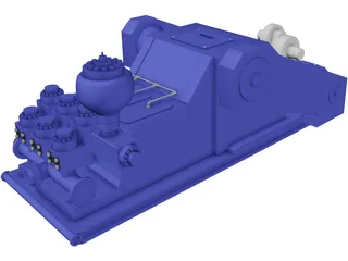 Mud Pump 3D Model