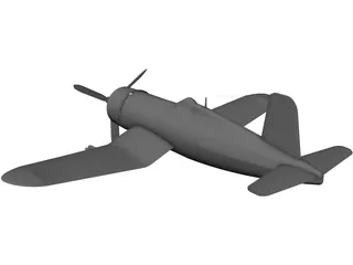 World War Two Fighter Plane 3D Model