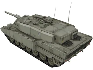 Leopard 2 A7 3D Model