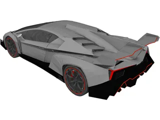 Lamborghini Veneno (2013) 3D Model