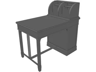 Desk Table 3D Model