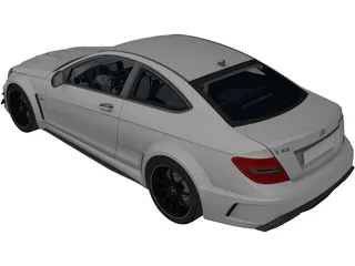 Mercedes-Benz C63 AMG Coupe 3D Model