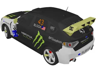 Subaru Impreza WRX STi Ken Block 3D Model