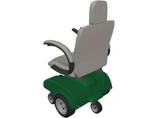 Power Wheelchair 3D Model