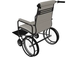 Manual Wheelchair 3D Model