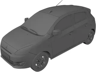 Mitsubishi Mirage (2013) 3D Model