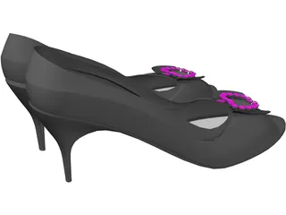 Woman Shoes 3D Model