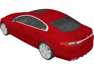 Jaguar XFR (2012) 3D Model