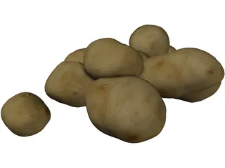 Potatoes 3D Model