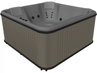 Jacuzzi Bathtub 3D Model