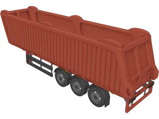 Truck Trailer 3D Model