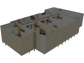 O`Connor Hall Dorm at Embry-Riddle Aeronautical University 3D Model