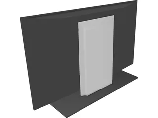 LG Flat TV Screen 3D Model