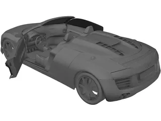 Audo R8 Spyder V10 3D Model