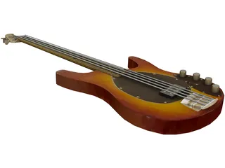 Bass Guitar 3D Model