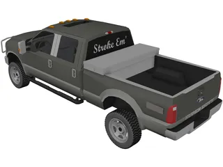 Ford F-250 XLT Short Box (2010) 3D Model