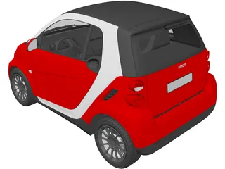 Smart ForTwo (2011) 3D Model