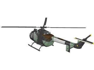 MBB Bo 105 3D Model