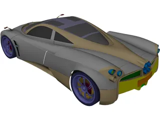 Pagani Huarya (2014) 3D Model