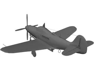 Bell P-39 Airacobra 3D Model