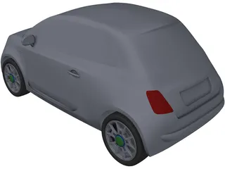 Fiat 500 3D Model