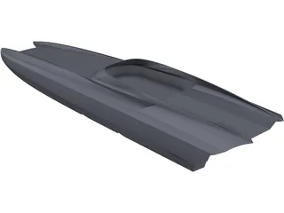 Twin Hull Boat 3D Model