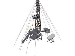 Oil Platform 3D Model