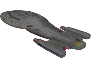 Star Trek Voyager NCC 74656 3D Model