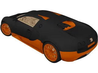 Bugatti Veyron Super Sport 3D Model