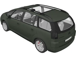 Citroen C4 Picasso (2006) 3D Model