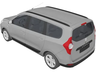 Dacia Lodgy (2012) 3D Model