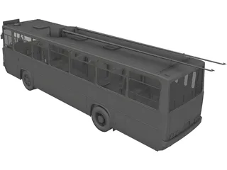 Ikarus 260 T.1 Trolleybus 3D Model