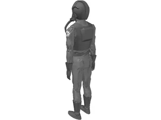 Star Wars Emperial Pilot 3D Model