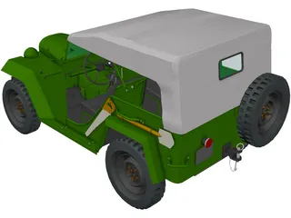 Gaz 67B (1944) 3D Model