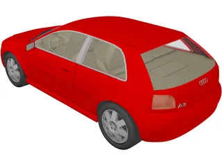 Audi A3 3-door 3D Model