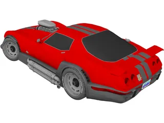 Chevrolet Corvette Supecharged (1981) 3D Model